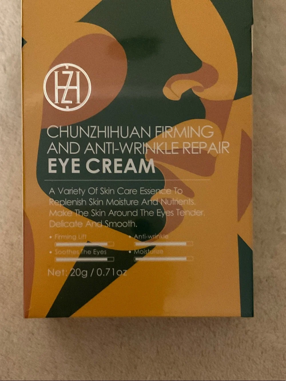 CHUNZHIHUAN Eye Cream – Firming Anti-Wrinkle Eye Treatment (Yellow & Green)